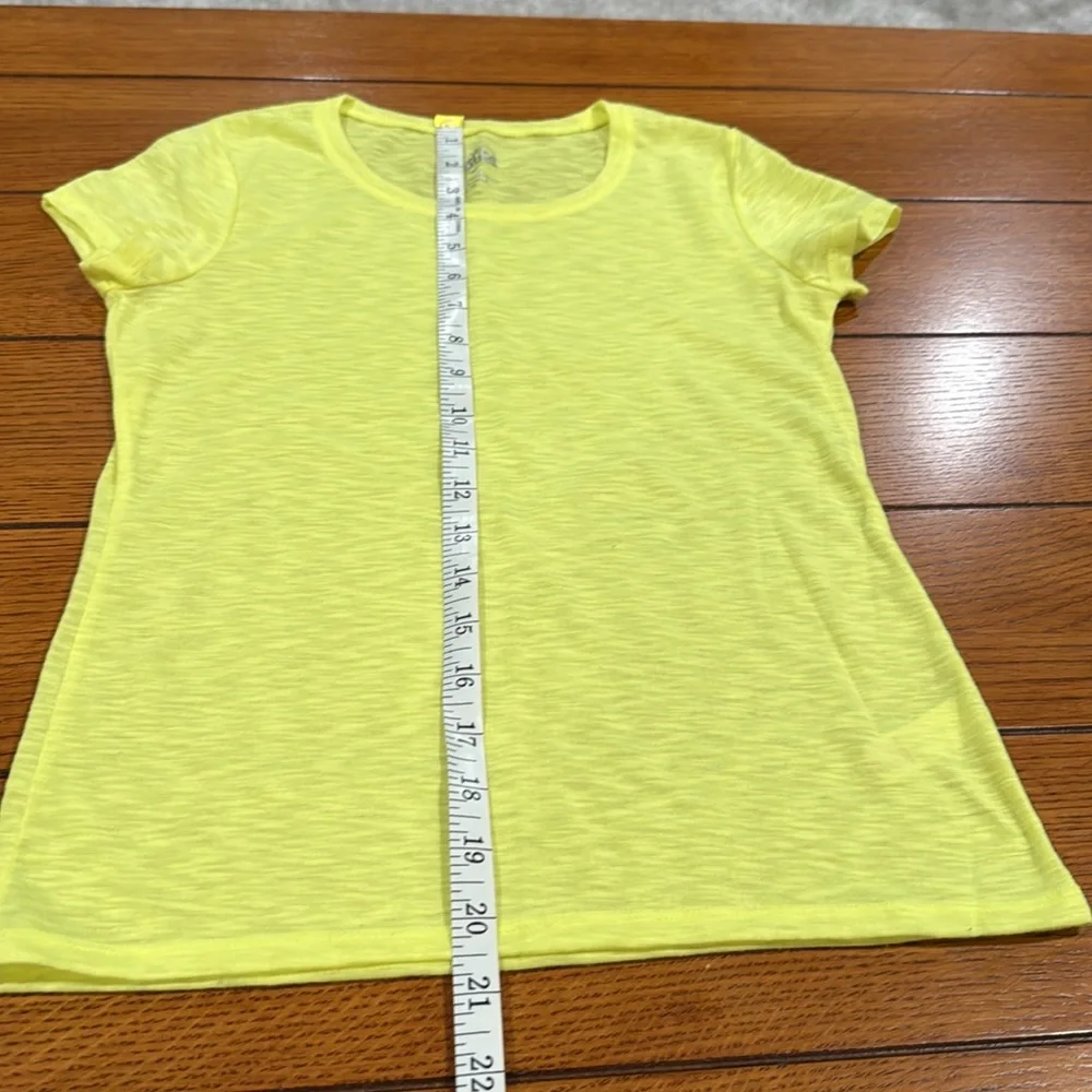 Justice Fluorescent Yellow Burnout Tee